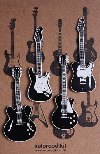 แม่เหล็ก กีต้าร์ไฟฟ้า 4 ชิ้น สีดำ (Guitar Magnet)