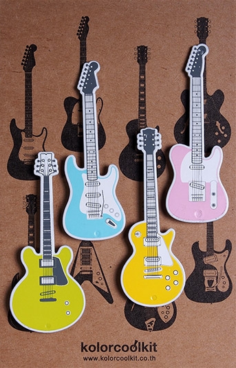 แม่เหล็ก กีต้าร์ไฟฟ้า 4 ชิ้น สี (Guitar Magnet)