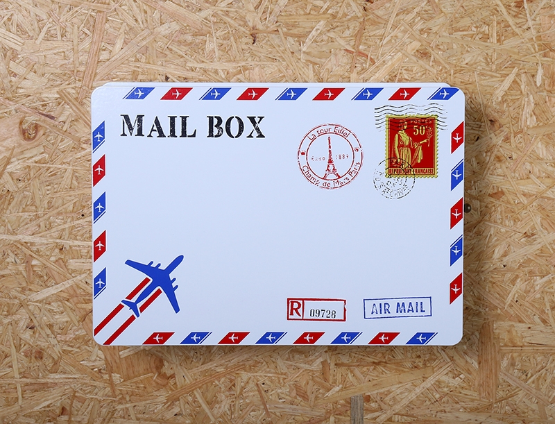 ตู้รับจดหมาย แอร์เมล์แสตมป์ฝรั่งเศส (Mail Box)